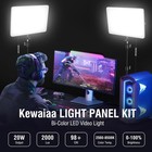 New 2-pack Led Video Light Kit W  63in Tripods Dimmable Studio Lights