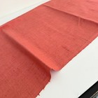 Coral Salmon  b 14 5x62 Long Vintage Japanese Homespun Kimono Silk Fabric Sch92