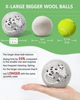 Wool Dryer Balls - Laundry Reusable - 6-pack Xl Shadow Kitty    