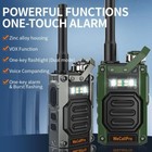 Zinc Alloy Housing Long Distance Walkie Talkies Rechargeable For Army Green 