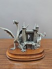 Vintage Hudson Pewter The Crystal Of Zoran Guarding The Crystal L e Signed Rare