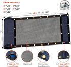 Dump Truck Tarp 7 x16  dump Trailer Mesh Tarp Heavy Duty 18oz Pvc Coated Black T