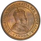 Canada  1907 H Edward Vii Cent  Pcgs Ms 63 Rb  800 000 Mintage 