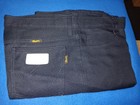 Vtg 1970s Style Wrangeor Western Dress Pants Indigo Polyester Talla 36 X 38