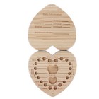 Baby Tooth Box Wooden Individual Holes Primary Teeth Foetal Hair Organizer K Ads