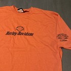 Harley Davidson Shirt Mens Xl Monterey Bay T Shirt Orange  Usa