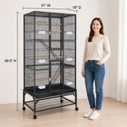 69 5 In Large Metal Aviary Bird Cage For Parakeet Macaw Parrot Budgies Lovebirds