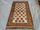 4 5x7 6 Antique Afghan Baluchi Hand-knotted Rug Rare Geometric Pattern  Soft Rug