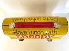 Vintage Snoopy Domed Metal Lunch Box And Thermos 1968 Peanuts  let s Have Lunch 