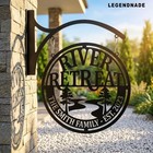 Custom River Metal Hanging Sign  Personalized Cabin Decor  River House Sign
