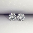 2x Sterling Silver Stud Earrings Cubic Zirconia Stud Earring 1 Pair