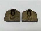 Pair Of Vintage Native American Chief Bookends Cast Bronze Finish 3 75    Tall