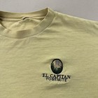 Vintage Yosemite National Park T-shirt Mens Medium Tan El Capitan Nature Hiking