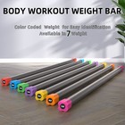 Signature Fitness Total Body Workout   Exercise Weighted Bar Padded Grip  3 Pack