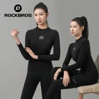 Rockbros 2pack Women s Thermal Compression Shirt Long Sleeve Athletic Base Layer