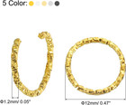 100pcs Open Jump Rings  12mm Twisted O-ring Connectors For Diy Crafts Bracelet N