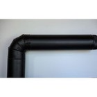 6 Inch Black Stove Pipe Snap-lock Design Single Wall Steel 24-gauge New