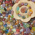 100g Handmade Glass Beads For Jewelry Making - 200 Mixed Styles Assortment