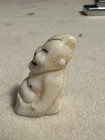 Antique Alaskan Inuit Indian Hand Carved Walrus Ivory Billiken Good Luck Charm