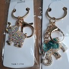  Crystal Rhinestone -key Chain -lot Of 12-bag Charm Car Fashion Unbranded  79y