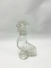 Vintage  1960s  Rooster Glass Alcohol Water Glass Decanter Carafe Bottle 