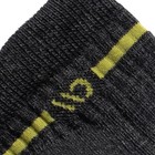 Wide Open Single Stripe Midweight Quarter Women s Socks  Charcoal  Large
