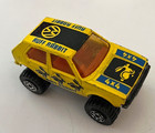 Vintage 1981 Matchbox Vw Ruff Rabbit 4x4 Yellow W  Red Interior   Trailer Hitch