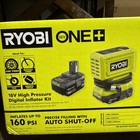 Ryobi One  18v Cordless High Pressure Inflator Kit With 2 0 Ah Battery N Charger