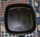 Vintage 9  1 2 Inch Square Cast Iron Skillet Made In Usa