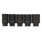 1 2-inch Drive Deep Spindle Axle Nut Impact Socket Set Cr-mo 6-point 1 2 