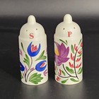 Portmeirion Welsh Dresser Salt   Pepper Shaker Set 4 5  Tall England Floral Read