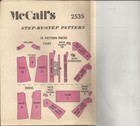 Mccalls 2535 Misses  Size 6 Coat   Dress Sewing Pattern   1970