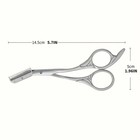 Stainless Steel Eyebrow Scissors With Comb - Precision Brows Grooming Tool