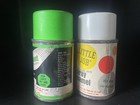 Vintage 1960s Derusto Mini 3oz Spray Paint Cans  Paper Labels  Lot Of 2 