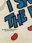 Vintage 80s Dated 1988 Pop Art Full Apron I Spilled The Beans Novelty Print Bbq