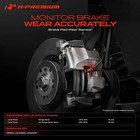 Front And Rear Disc Brake Pad Wear Sensors Compatible With Land Rover Range Rove