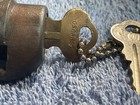 1930   s Columbus Gumball Or Peanut Machine Bb Vending Lock In Working Order W key