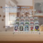 12 Inch Acrylic Graded Card Slab Riser Display Shelf  15 Pack Trading Card Di   