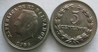 El Salvador 5 Centavos 1956  Bu Lot Of 25  Bu Coins