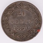 1872h Newfoundland 20 Cents - Vf - Lot 18220