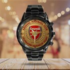Arsenal Fc 140th Anniversary Black Stainless Steel Watch - Tmthu1875 Gift Box In