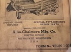 Original 1937 Allis Chalmers All Crop Harvester Operating repair Parts 162 Pages