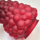 Antique Art Nouveau Red Satin Glass Grape Cluster Lamp Light Shade