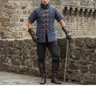 Medieval Blue Gambeson Padded Armor Jacket Knight Larp Reenactment Costume