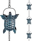 10 Ft Rain Chains For Gutter  Rain Chain With 12 Turtle Shape Cups Adjustable   