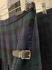 Vintage Hector Russell Scotland Black Watch Tartan Wool Kilt Skirt M 28-30