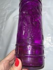 Vintage 1996 Purple Grapes Cluster Glass Wine Bottle 11 5    Artmark Chicago 1996
