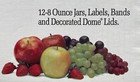 Nos 12 Pack Ball Quilted Crystal Jelly Jars 8 Oz W  Decorated Fruit Lids Kitchen