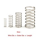 10pcs Wire Dia 1 6mm 304 Stainless Steel Compression Spring Od 10mm-50mm