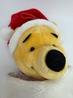 Vintage Christmas Stocking Winnie The Pooh Plush Head Disney